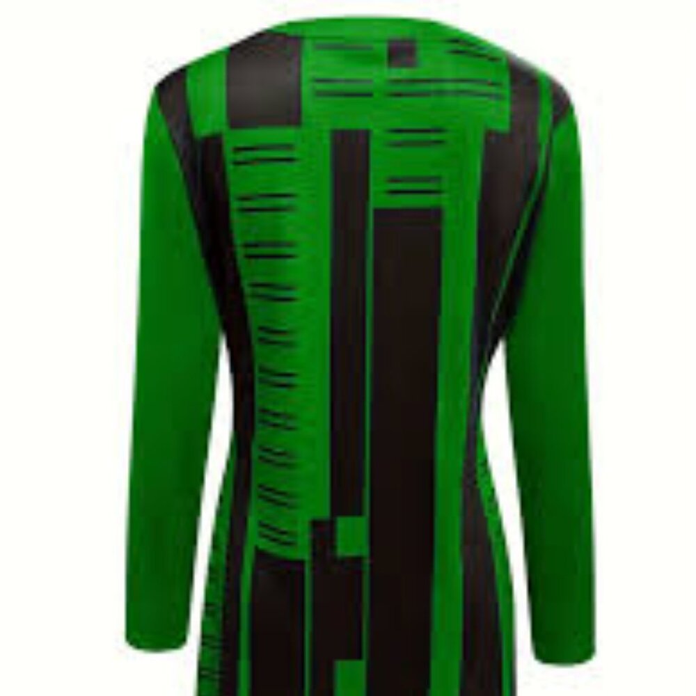 Geo print split dress